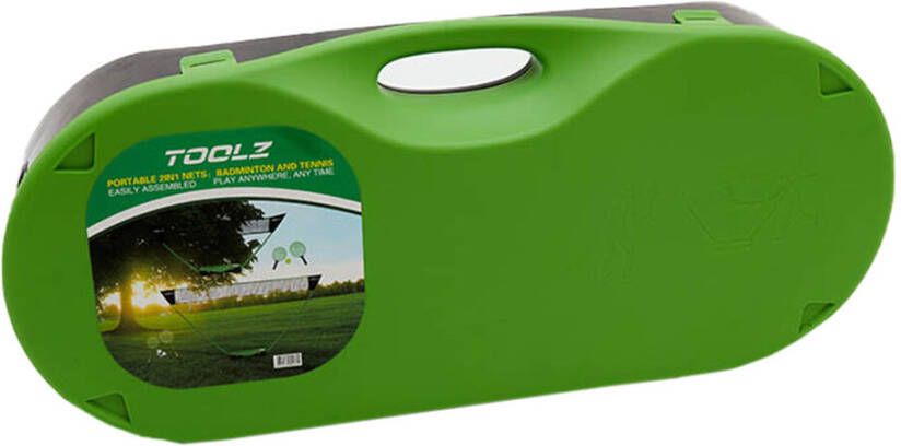 TOOLZ Portable 2in1 Badminton & Tennisnet