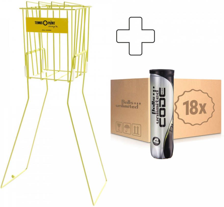 Balls Unlimited Code Black 18x Verpakking 4 Stuks Plus Ballenmand