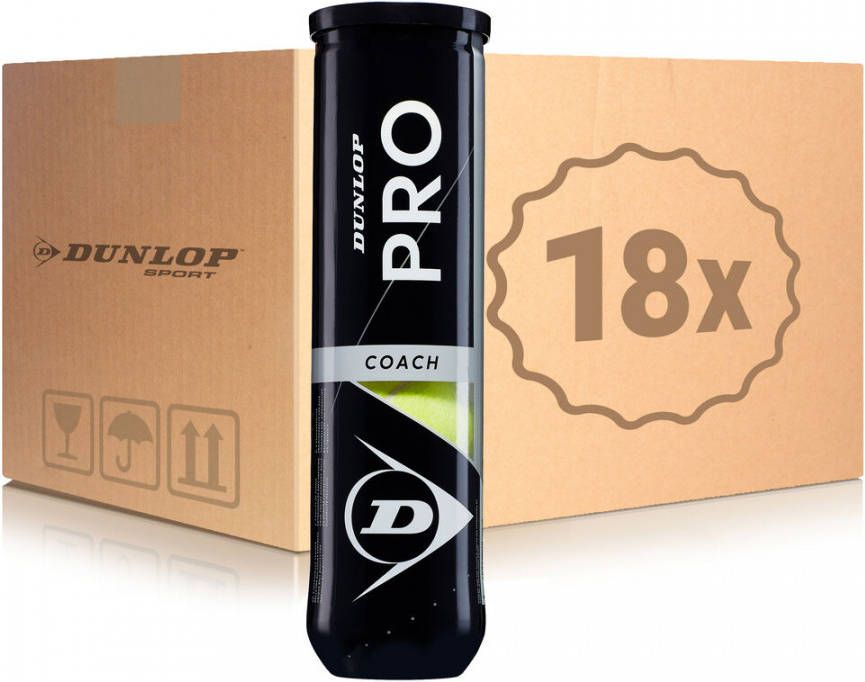 Dunlop Pro Coach 18x Verpakking 4 Stuks In Een Doos
