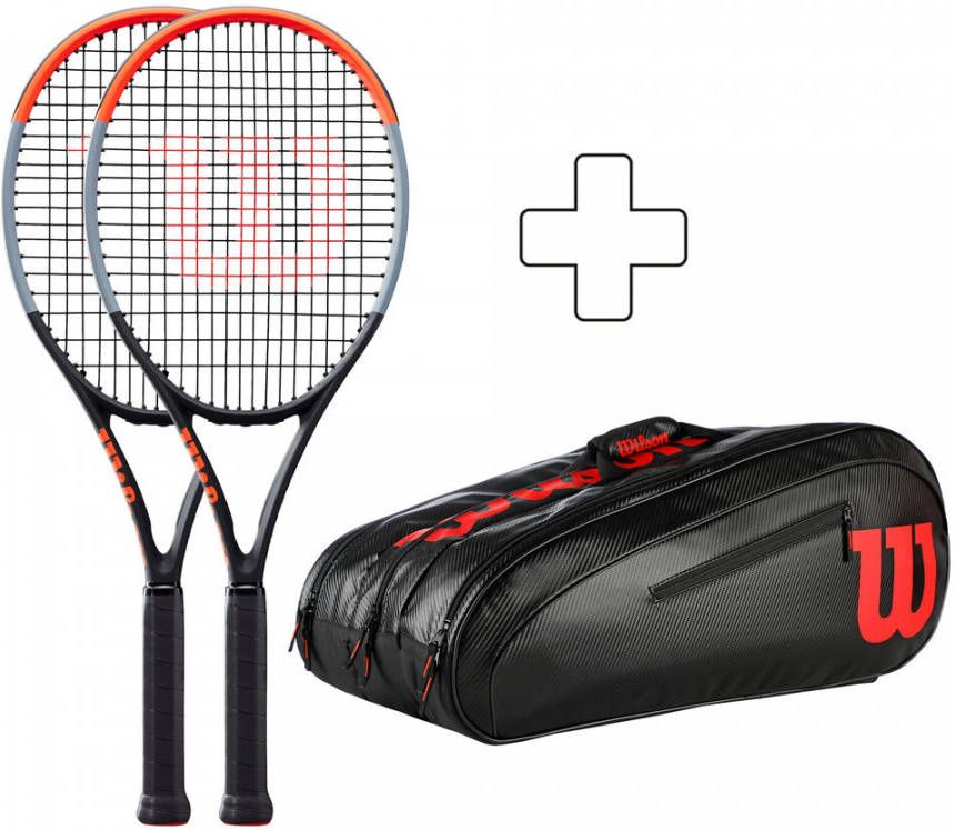 Wilson 2x Clash 100 Plus Tennistas