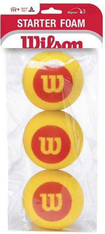 Wilson Starter Foam Balls(Stage 3)Zak Met 3 Stuks