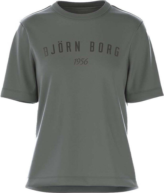 Bjorn Borg T shirts Bb Logo Regular T Shirt Donkergrijs