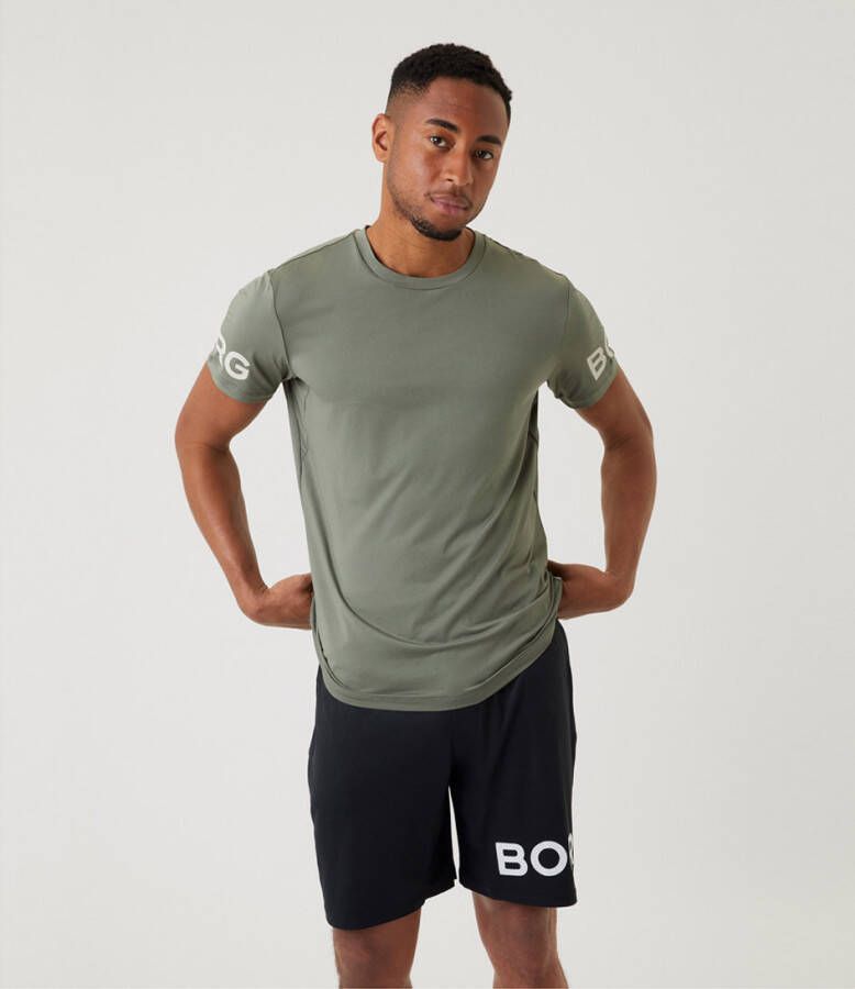 Bjorn Borg T shirts Borg T Shirt Donkergrijs