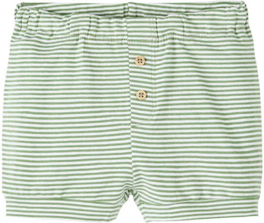 name it Babykleding Nbmfoas Shorts Groen