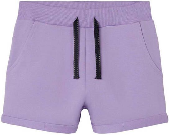 name it Shorts Girls Volta Swe Shorts Unb F Sand
