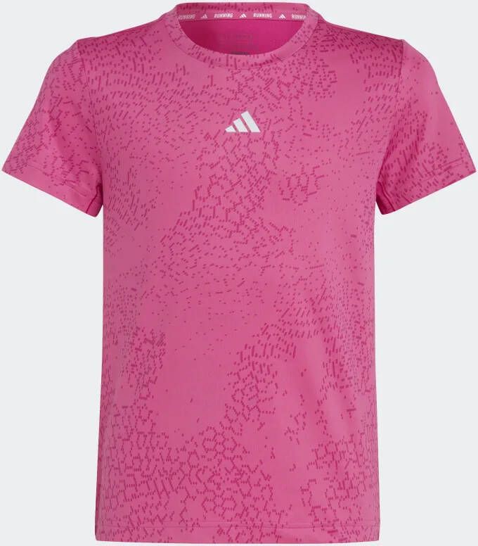 Adidas Aeroready 3 Stripes Allover Print Basisschool T Shirts online kopen