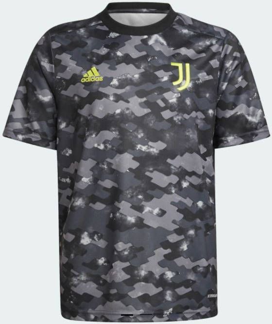 adidas Juventus Trainingsshirt Pre Match Zwart/Grijs Kinderen