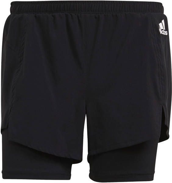 Adidas Primeblue Designed To Move 2 In 1 Sport Dames Korte Broeken Black Poly Mesh