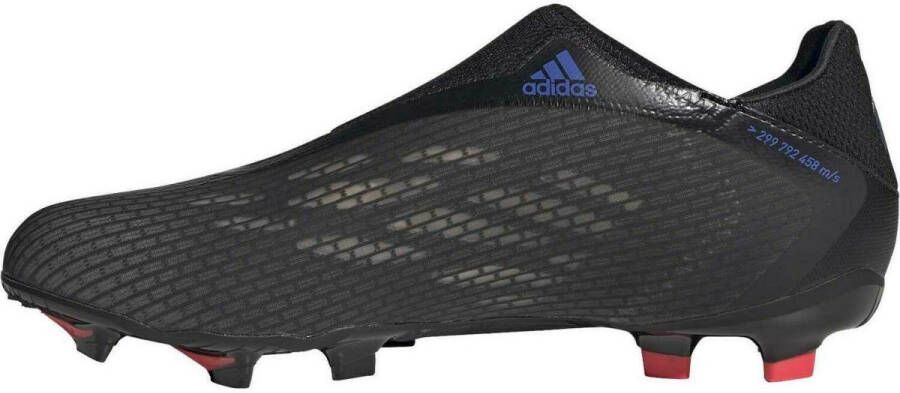 adidas X Speedflow .3 Laceless FG Edge of Darkness Zwart/Blauw/Geel