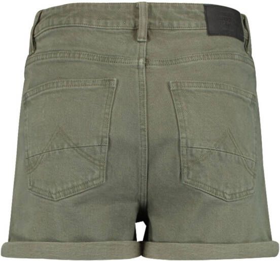 America Today Lucy high waist slim fit korte spijkerbroek met gekleurde wassing