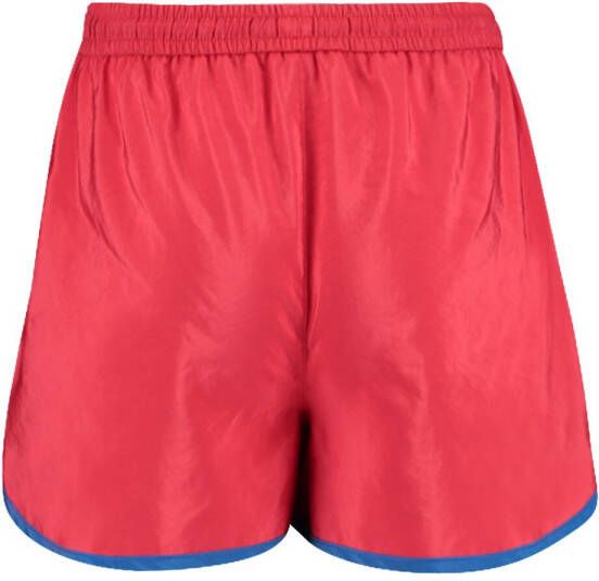 America Today Junior regular fit short Navy Jr met zijstreep rood