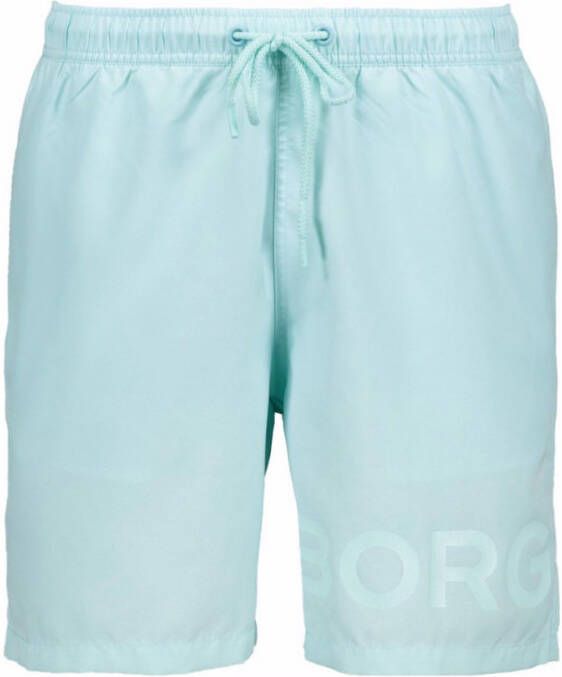 Bjorn Borg Björn Borg Sheldon zwemshorts met steekzakken en logoprint