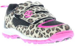 Brabo Hockeyschoenen klittenband junior leopard pink