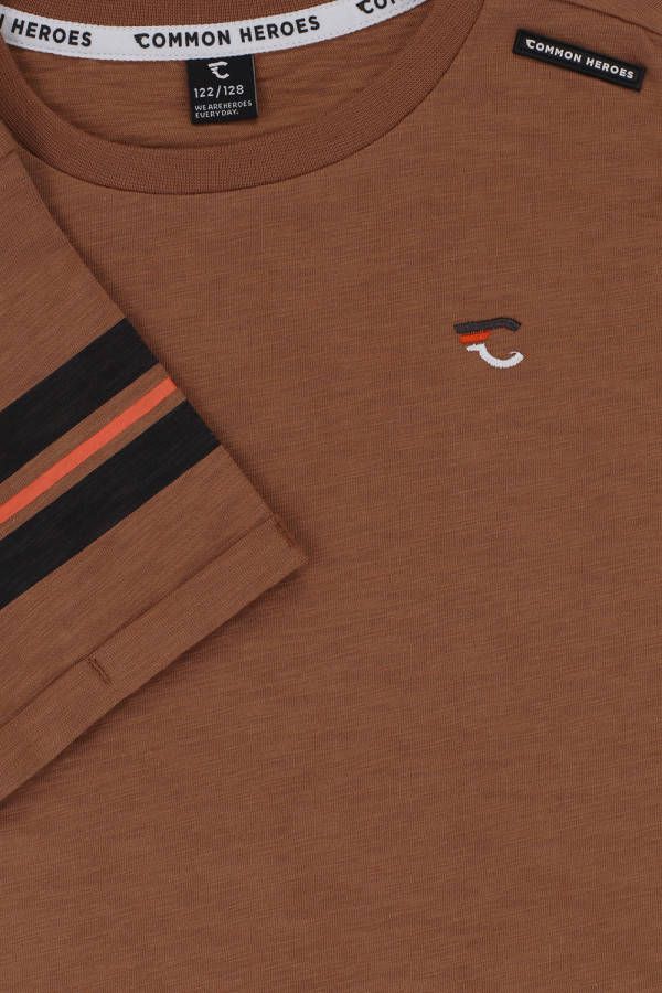 Common Heroes T shirt toffee kleur voor jongens in de kleur