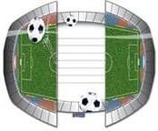 Dobeno Voetbal Uitnodigingen 8 Stuks