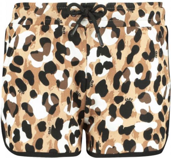 CoolCat Junior short Nora CG met panterprint bruin/wit/zwart