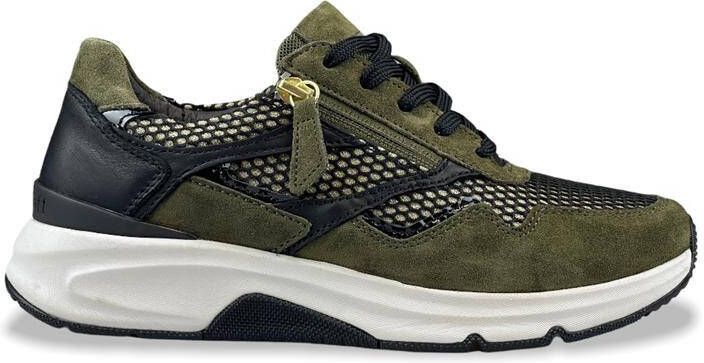 Gabor Groene Rollingsoft Veterschoenen