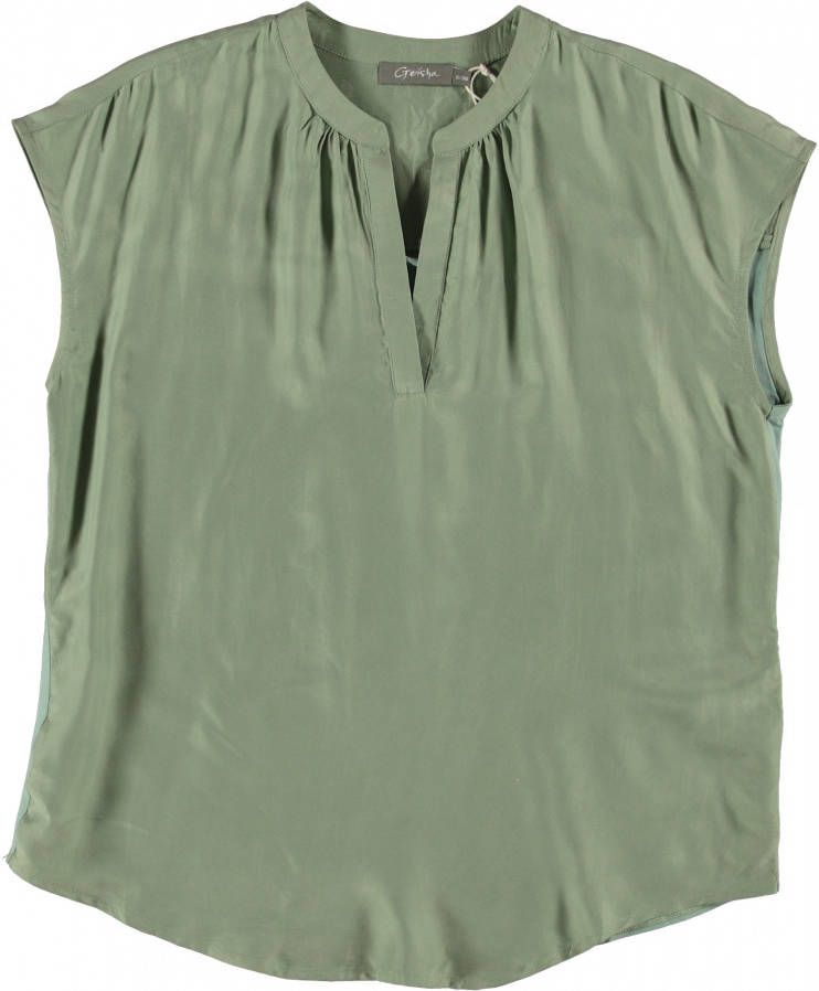 Geisha Korte mouwen Blouses Groen Dames