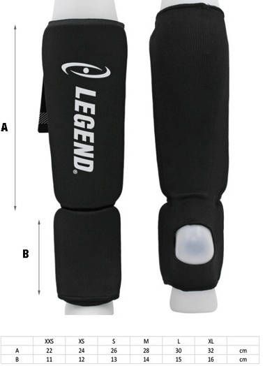 Legend Sports Scheenbeschermers legend easy kids/volwassenen neon elastisch