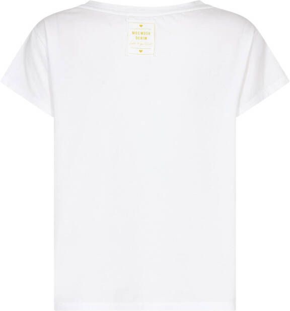 Mos Mosh Witte T shirt Misty O ss Tee