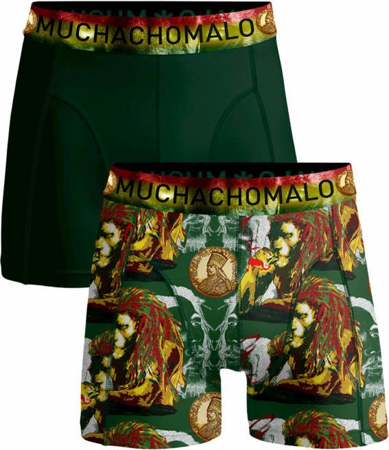 Muchachomalo Boxershorts 2 pack Shorts Bobmalo Queen Donkergroen