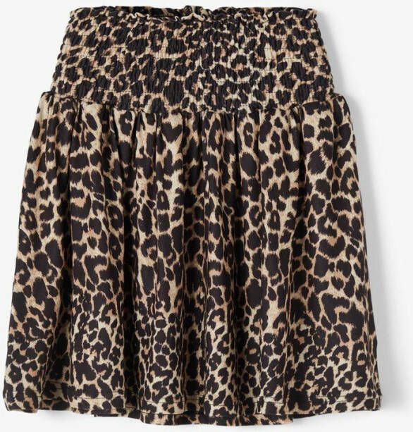 LMTD rok Feo met panterprint bruin/zwart