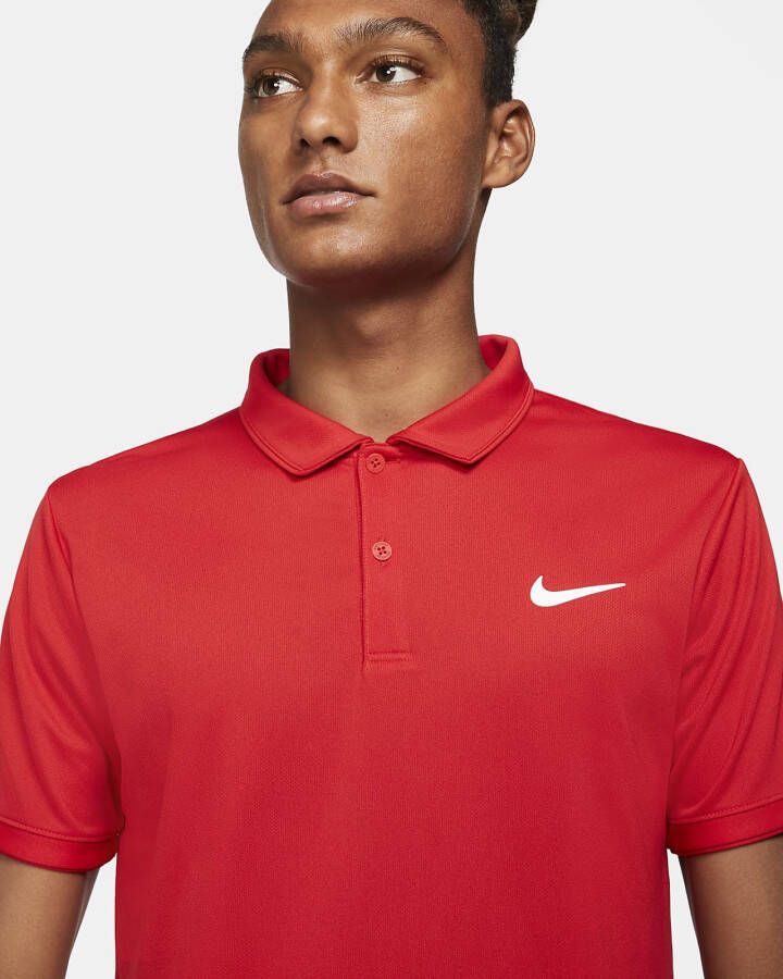 Nike Court Dri FIT Victory Tennispolo voor heren Rood