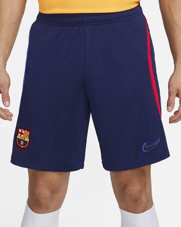Nike FC Barcelona Strike voetbalshorts met Dri FIT voor heren Blauw
