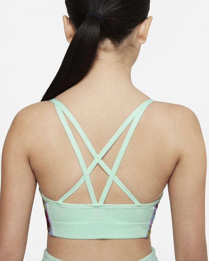 Nike Indy Icon Clash Sport bh voor meisjes Groen