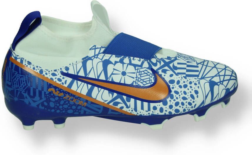 Nike Air Zoom Mercurial Superfly 9 Academy MG CR7 Personal Edition Wit/Koper/Blauw Kinderen