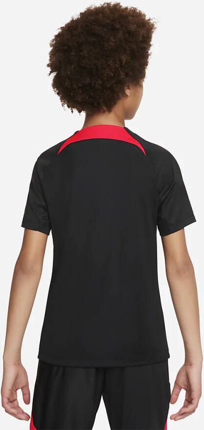 Nike Kids Liverpool FC Strike Nike Dri FIT voetbaltop met korte mouwen voor kids Zwart
