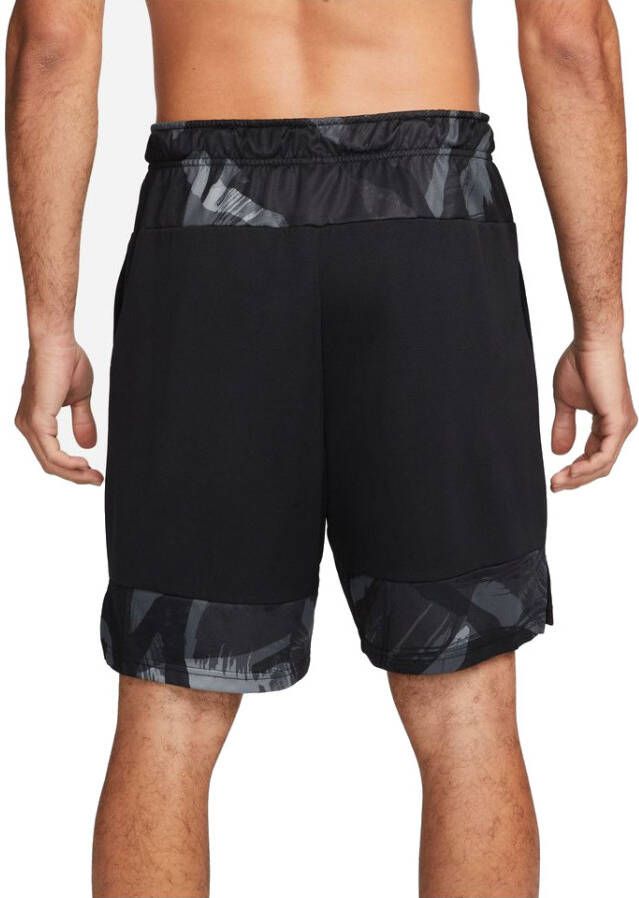 Nike Dri FIT Knit trainingsshorts met camouflageprint voor heren Zwart