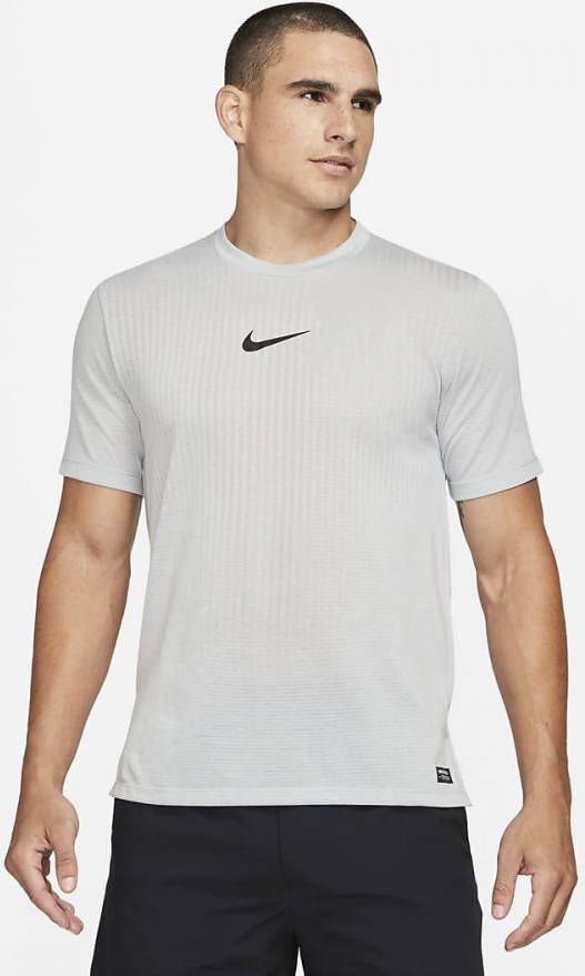 Nike Pro Dri FIT ADV Herentop met korte mouwen Light Smoke Grey/Black Heren