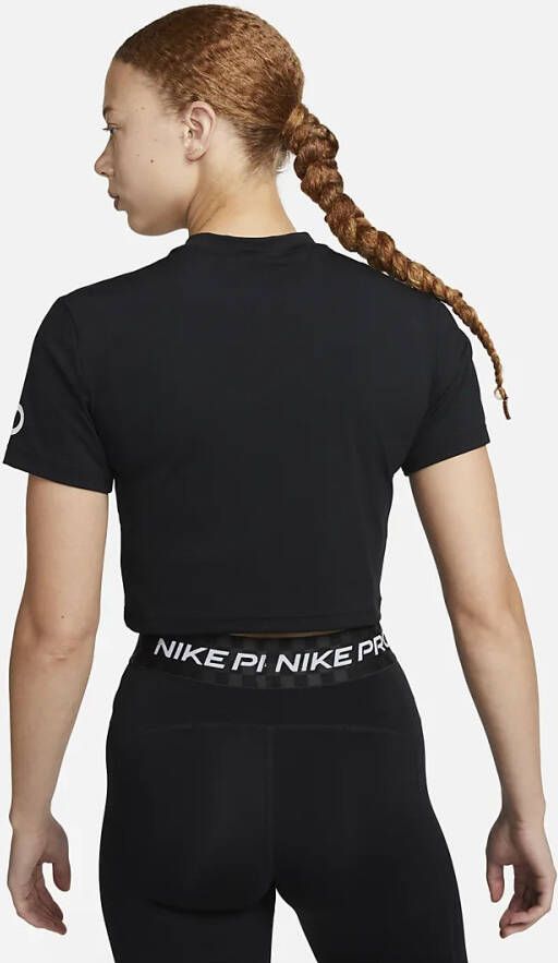 Nike Trainingsshirt Pro Dri FIT Women's Short Sleeve Cropped Graphic Top