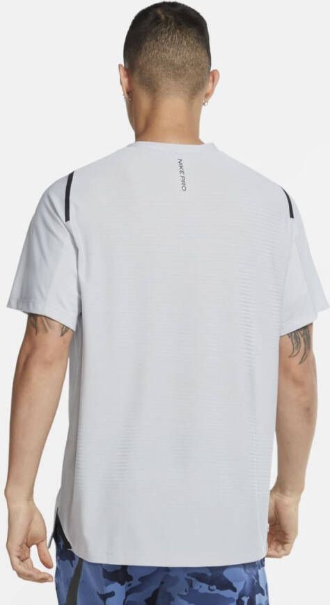 Nike Pro Herentop met korte mouwen Grijs