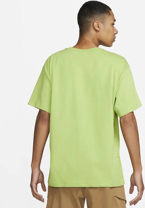 Nike Sportswear Lichte knit herentop met korte mouwen Groen