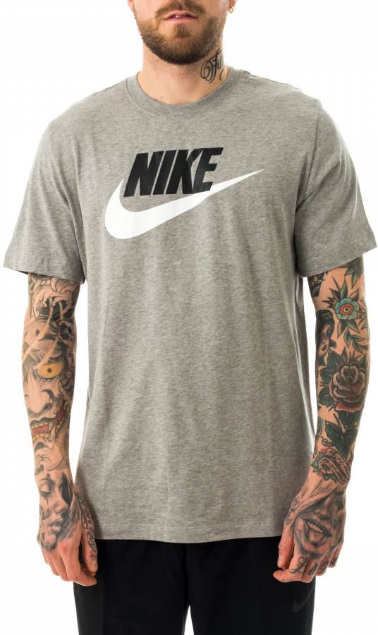 Nike Sportswear T Shirt Grijs Zwart Wit