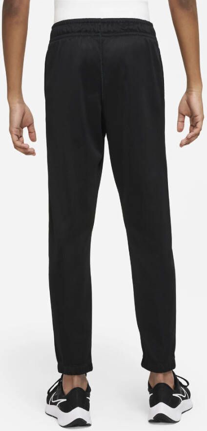 Nike Therma FIT Trainingsbroek met toelopende pasvorm voor jongens Zwart