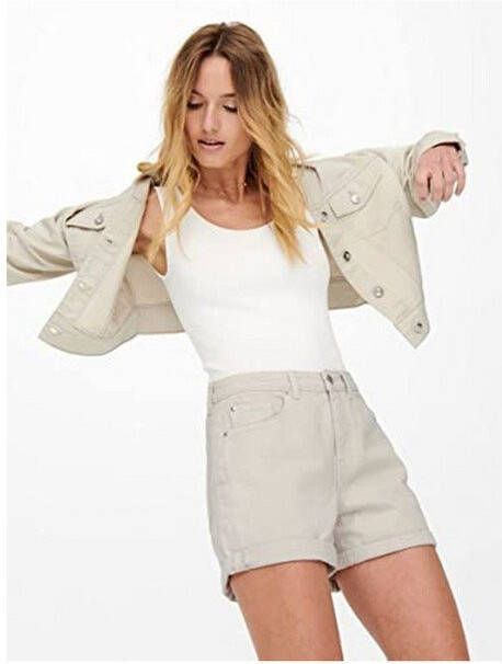 ONLY jeans short ONLPHINE ecru
