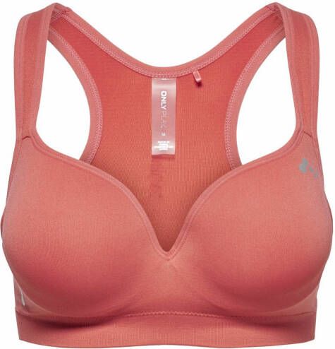 ONLY PLAY level 3 sportbh Onpmartine koraalrood