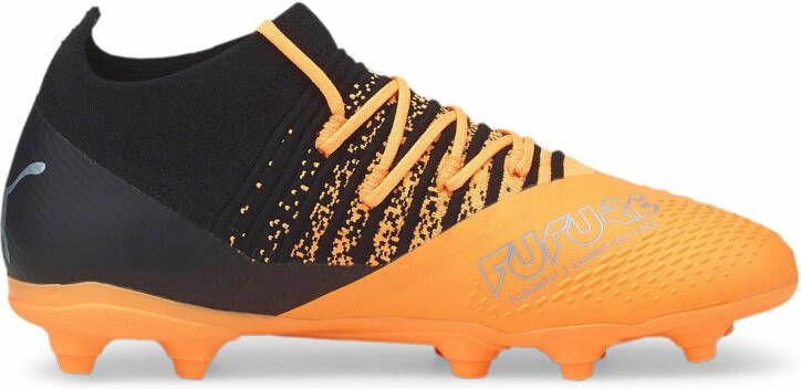 PUMA Future 3.3 Gras/Kunstgras Voetbalschoenen(MG)Kids Oranje Zwart