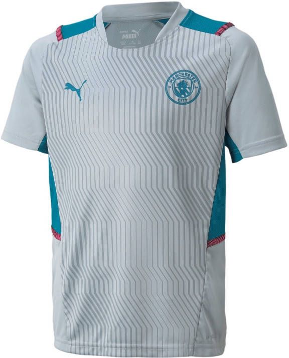 PUMA Manchester City Trainingsshirt 2021 2022 Kids Grijs Blauw