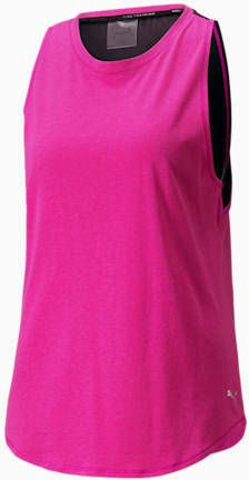 Puma sporttop Stardust Crystalline roze/zwart