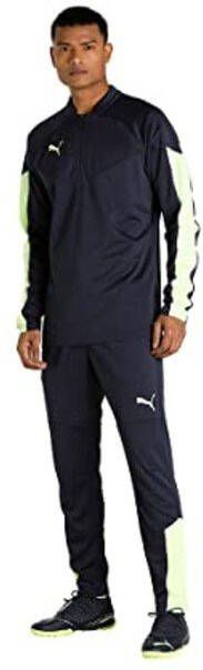 PUMA individualFINAL Trainingsbroek Donkerblauw Lichtgroen