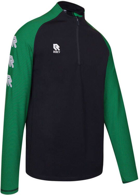 Robey Performance Half Zip Trainingstrui Kids Zwart Groen