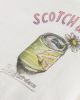 Scotch & Soda T shirt van biologisch katoen met logo en backprint online kopen