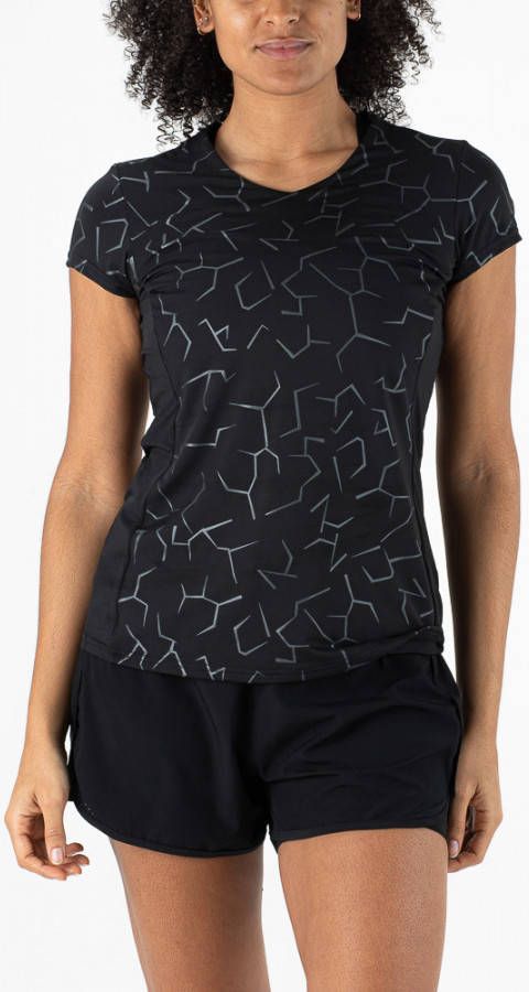 Sjeng Sports sport T shirt Berber zwart/mint