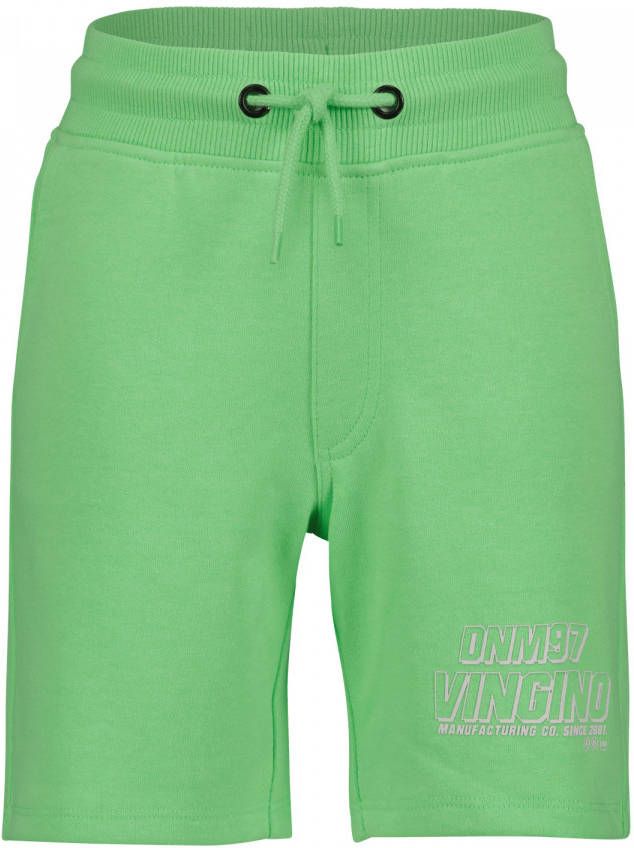 Vingino sweatshort Rivo met logo neon groen
