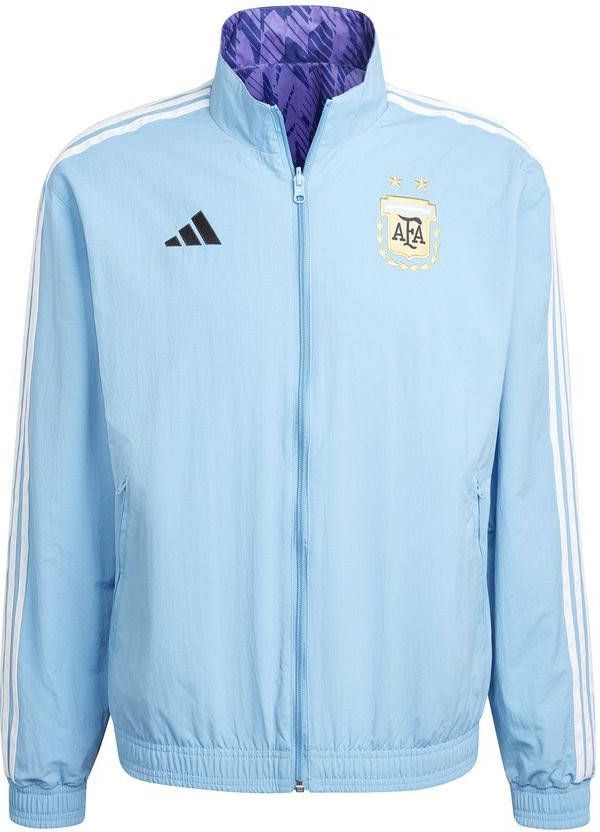 adidas Argentinië Dubbelzijdig Trainingsjas Anthem WK 2022 Blauw/Paars