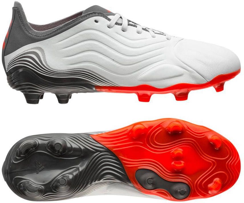 adidas Copa Sense .1 FG WhiteSpark Wit/Rood/Zilver Kinderen